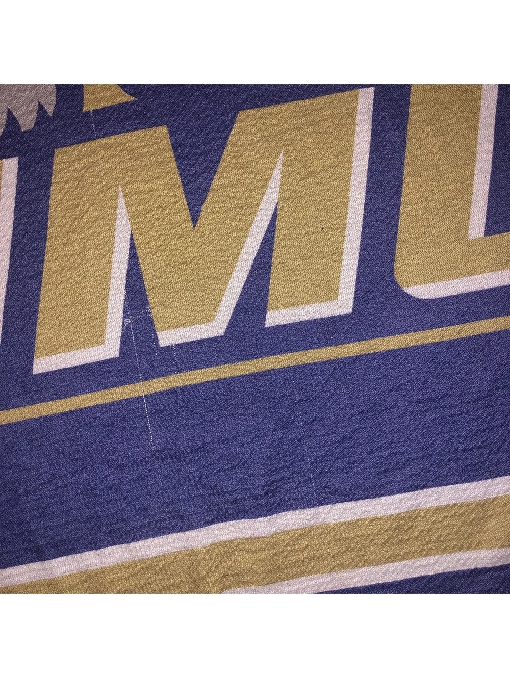 JMU JAMES MADISON UNIVERSITY DUKES MASCOT QUILT KNIT THROW BLANKET 60” x 50”